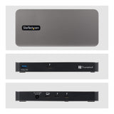 StarTech.com 4-Port Thunderbolt™ 5 Hub with Thunderbolt™ Share KVM, 80/120Gbps, 8K 60Hz or 4K 144Hz, 140W PD, USB-A 10Gbps, TB4 & USB4, MacBook M5 Pro M5 Max