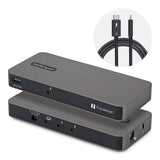 StarTech.com 4-Port Thunderbolt™ 5 Hub with Thunderbolt™ Share KVM, 80/120Gbps, 8K 60Hz or 4K 144Hz, 140W PD, USB-A 10Gbps, TB4 & USB4, MacBook M5 Pro M5 Max