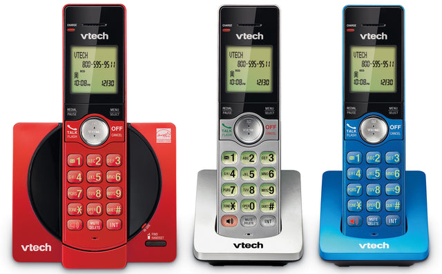 VTech CS6919-3 telephone DECT telephone Caller ID Silver, Red, Blue