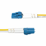 StarTech.com 15m (49.2ft) LC to LC (UPC) OS2 Single Mode Duplex Fiber Optic Cable, 9/125µm, 100G, Bend Insensitive, Low Insertion Loss - LSZH Fiber Jumper Cord