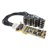 StarTech.com 16-Port Low-Profile Serial Card - RS232 - PCI Express - TAA