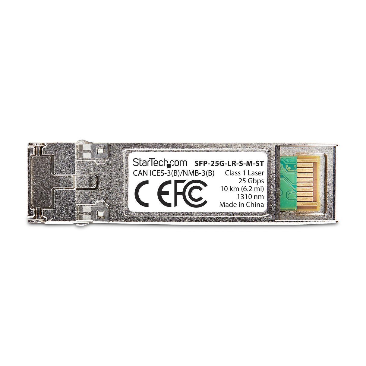 StarTech.com MSA-Compliant SFP-25G-LR-S SFP28 Module, 25Gbps Single Mode Fiber (SMF), 10km (6.2mi), LC Connector, 1310nm, MSA 25 Gigabit Optical Transceiver