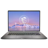 MSI Creator Z17 HX Studio Z17HXStudio A13VFT-093CA Intel® Core™ i9 i9-13950HX Laptop 43.2 cm (17") Touchscreen Quad HD+ 32 GB DDR5-SDRAM 1 TB SSD NVIDIA GeForce RTX 4060 Wi-Fi 6E (802.11ax) Windows 11 Pro Grey