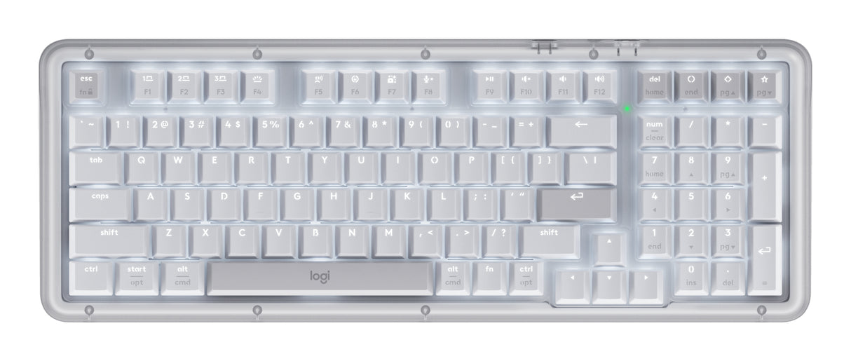 Logitech Alto Keys K98M keyboard Universal RF Wireless + Bluetooth QWERTY US English White