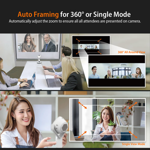 j5create JVU368 360° AI-Powered Webcam with Speakerphone