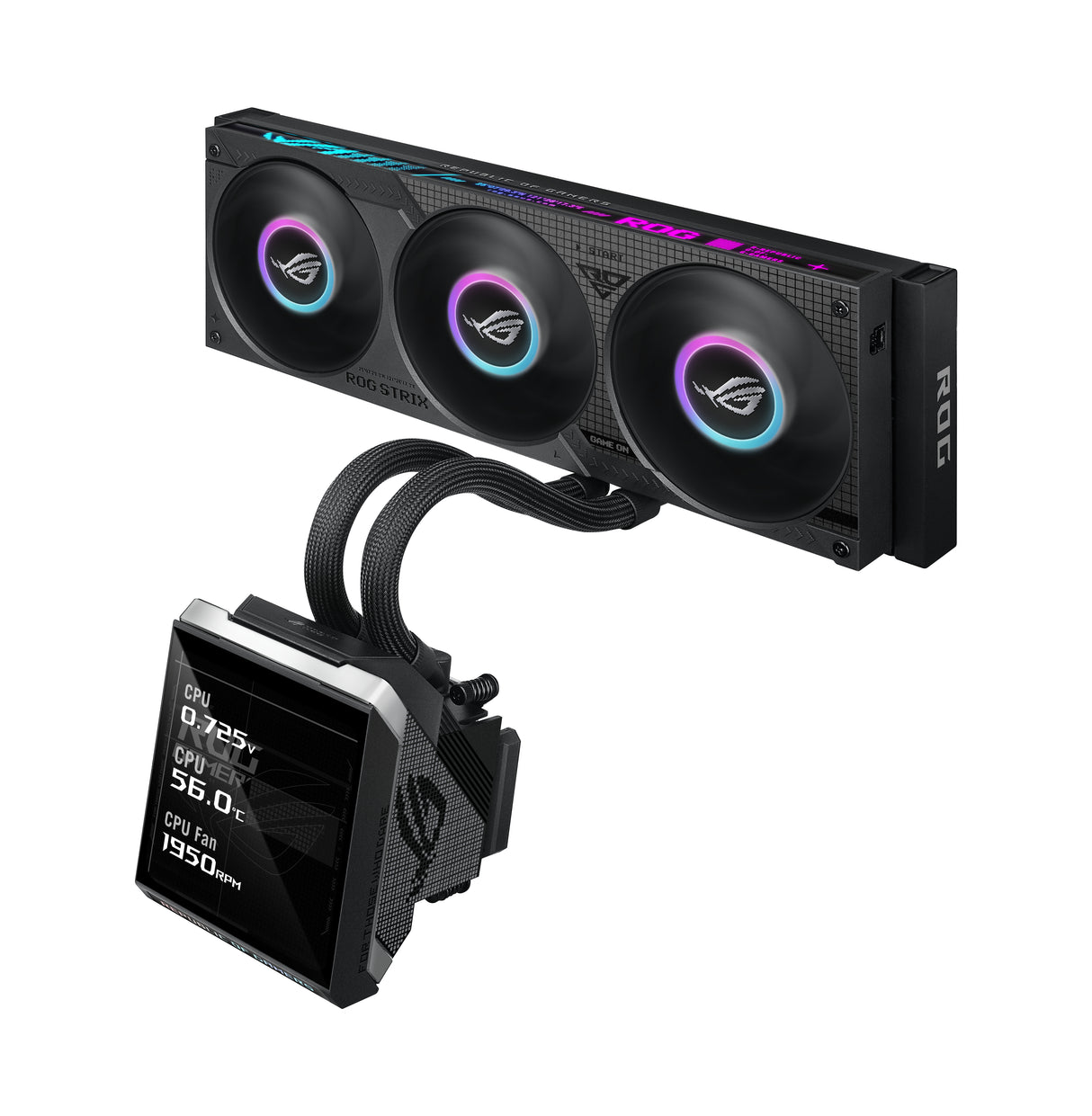 ASUS ROG Strix SLC IV 360 ARGB LCD Processor All-in-one liquid cooler 12 cm Black 1 pc(s)