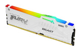 Kingston Technology FURY Beast 64GB 5600MT/s DDR5 CL40 DIMM (Kit of 2) White RGB XMP