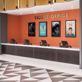 Chief ImpactTM On-Wall Kiosk - Portrait 43 Inch Black