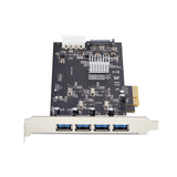 StarTech.com 4-Port USB PCIe Card, USB 3.2 5Gbps, PCI Express Expansion Card with 4x Independent USB Controllers, 4x USB-A Ports, Windows/Linux
