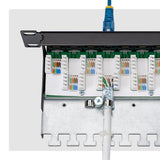StarTech.com 24 Port 1U Shielded Cat6A Patch Panel, 110 Punch Down, Rackmount Cat6A RJ45 STP Ethernet Patch Panel