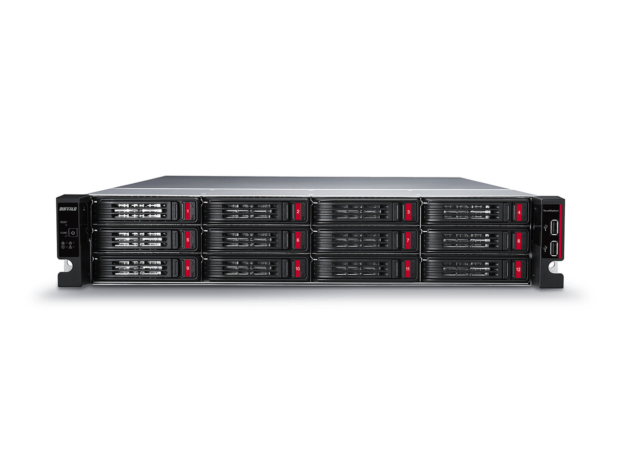 Buffalo TeraStation TS51220RH6404 NAS/storage server Rack (2U) Annapurna Labs AL524 16 GB DDR4 64 TB HDD Black