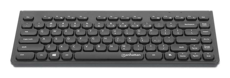 Manhattan 12 Multimedia/Function Keys, USB-A Nano Receiver, Compact, Low-Profile Format, for PC and Laptop, Black