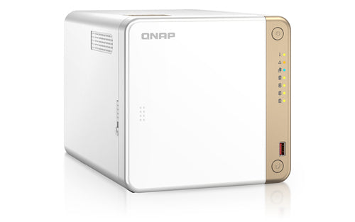 QNAP TS-462-4G NAS Tower Intel® Celeron® N4505 4 GB DDR4 0 TB QNAP QTS White