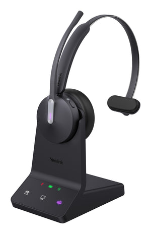 Yealink WH64 Mono Teams Headset Wireless Head-band Office/Call center USB Type-C Bluetooth Black