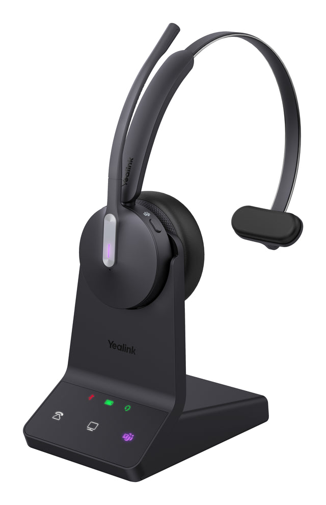 Yealink WH64 Mono Teams Headset Wireless Head-band Office/Call center USB Type-C Bluetooth Black