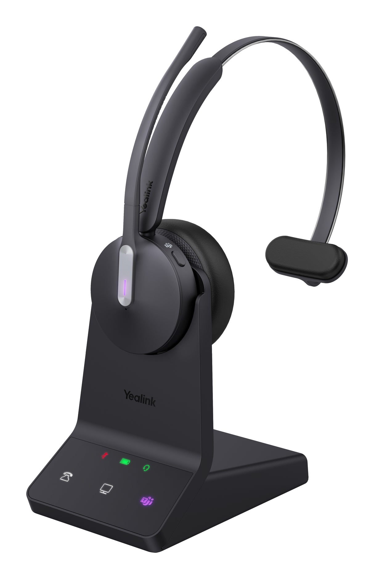 Yealink WH64 Mono Teams Headset Wireless Head-band Office/Call center USB Type-C Bluetooth Black