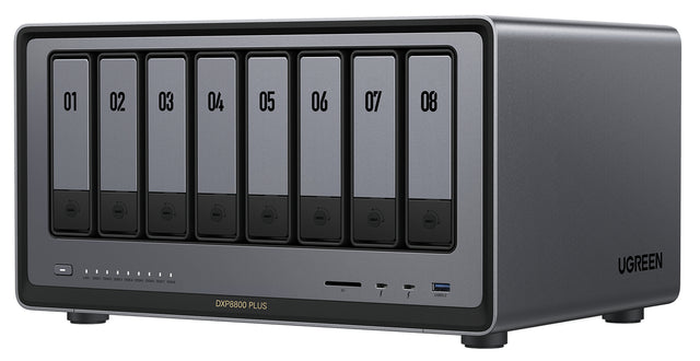 Ugreen NASync DXP8800 Plus NAS Desktop Intel® Core™ i5 i5-1235U 8 GB DDR5 UGOS Pro Black