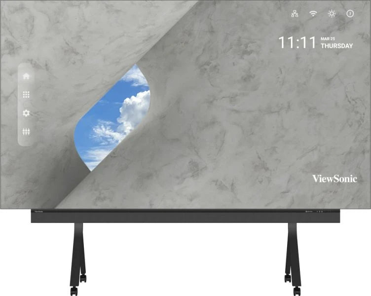 Viewsonic LDP163-091C Signage Display 4.14 m (163") LED Wi-Fi 600 cd/m² 4K Ultra HD Black Built-in processor Android 9