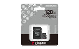 Kingston Technology 128GB microSDXC Industrial C10 A1 pSLC Card + SD Adapter