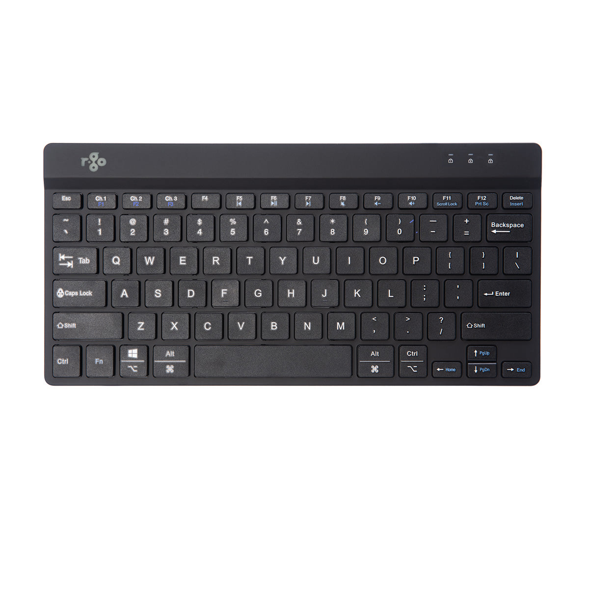 R-Go Tools Ergonomic keyboard R-Go Compact Break, compact keyboard with break software, QWERTY (US), Bluetooth, black