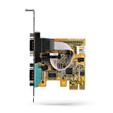 StarTech.com 2-Port PCI Express Serial Interface Card, Dual Port PCIe to RS232 (DB9) Serial Card, 16C1050 UART, Low/Full Profile Brackets, COM Retention, For Windows/Linux - TAA