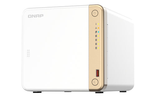 QNAP TS-462-4G NAS Tower Intel® Celeron® N4505 4 GB DDR4 0 TB QNAP QTS White