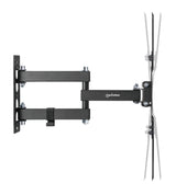 Manhattan Wall Mount for TV & Monitors (Full Motion), For screens 32" to 55", VESA compatibility: all between 100x100mm to 400x400mm - check the dimensions of the four mounting holes on back of screen to ensure it fits, Max 30kg, Black, Bracket
