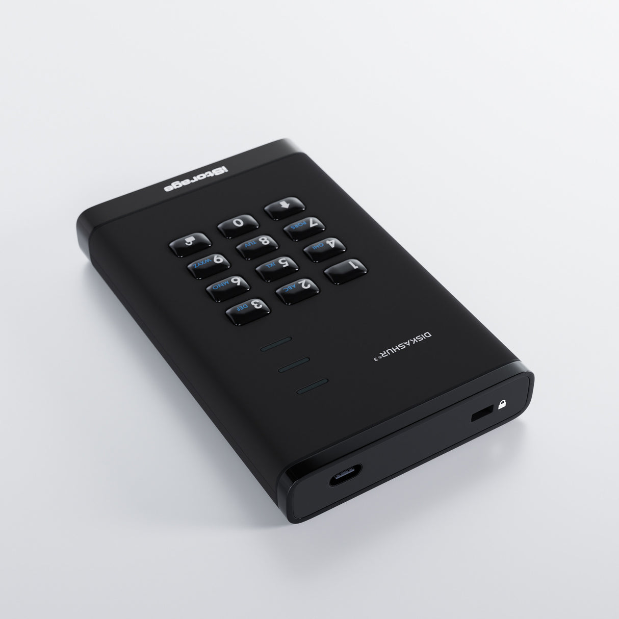 iStorage diskAshur³ 1 TB Black | Secure Portable Hard Drive | | FIPS 140-3 Level 3 Complaint |Common Criteria EAL 5+ | PIN protected | AES-XTS 256-bit hardware encryption | GDPR, TAA Compliant | Dust/Water Resistant