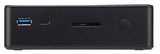 Shuttle Nano PC NC10U , Intel Celeron 4205U, 1x HDMI, 1x DP, 1x 2.5" bay, 1x M.2, 1x LAN, 1x COM, Wifi, 24/7 permanent operation, incl. VESA & Stand