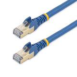 StarTech.com 15ft CAT6a Ethernet Cable - 10 Gigabit Shielded Snagless RJ45 100W PoE Patch Cord - 10GbE STP Network Cable w/Strain Relief - Blue Individually Tested/Wiring is UL Certified/TIA