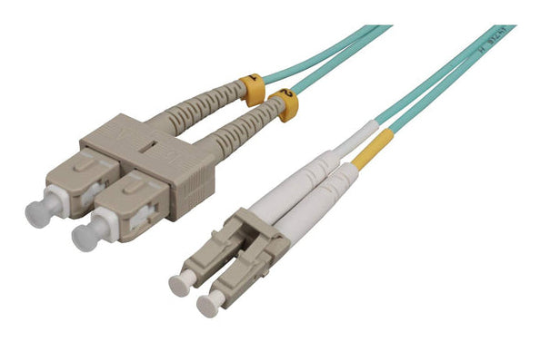 Intellinet 752022 InfiniBand/fibre optic cable 7 m LC SC MMF Aqua colour