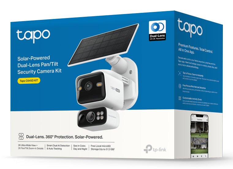 TP-Link Tapo C645D KIT IP security camera Outdoor 2304 x 1296 pixels Ceiling/Wall/Pole