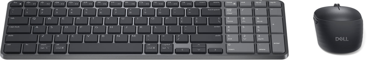 DELL Pro 7 KM746 keyboard Mouse included Universal RF Wireless + Bluetooth Canadian Graphite