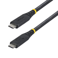 StarTech.com 1.5ft (45cm) USB4 Cable, 40Gbps, USB-IF Certified USB-C Cable, 240W PD, 8K 60Hz/4K 240Hz DP2.1 DP40, TPE Jacket, Thunderbolt 4 Compatible - Black USB-C Cord
