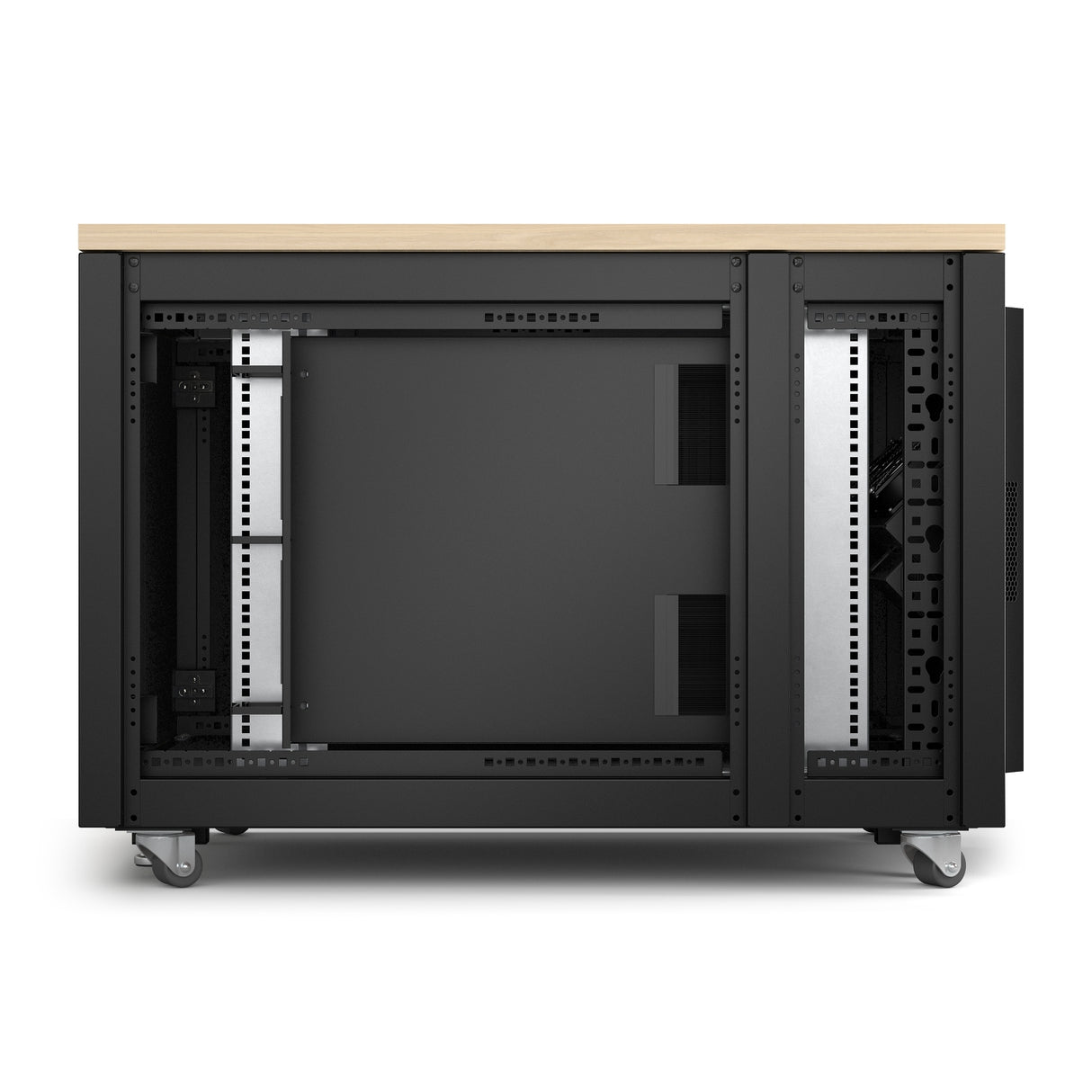 APC NetShelter Soundproof, 12U, Server Rack Enclosure, Maple