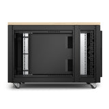 APC NetShelter Soundproof, 12U, Server Rack Enclosure, Maple