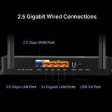 TP-Link Archer BE230 wireless router 2.5 Gigabit Ethernet Dual-band (2.4 GHz / 5 GHz) Black