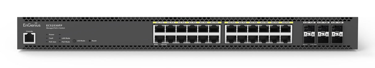EnGenius Cloud Managed Switch 24-port Multi-GbE PoE.af/at/bt 740W 4xSFP L2 19i