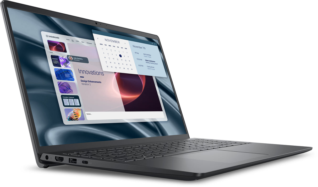 DELL Pro 15 Essential PV15255 AMD Ryzen™ 5 7520U Laptop 39.6 cm (15.6") Full HD 8 GB LPDDR5-SDRAM 512 GB SSD Wi-Fi 5 (802.11ac) Windows 11 Pro Black US English