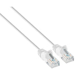 Intellinet IEC-C6A-WT-10-SLIM networking cable White 3 m Cat6a U/UTP (UTP)