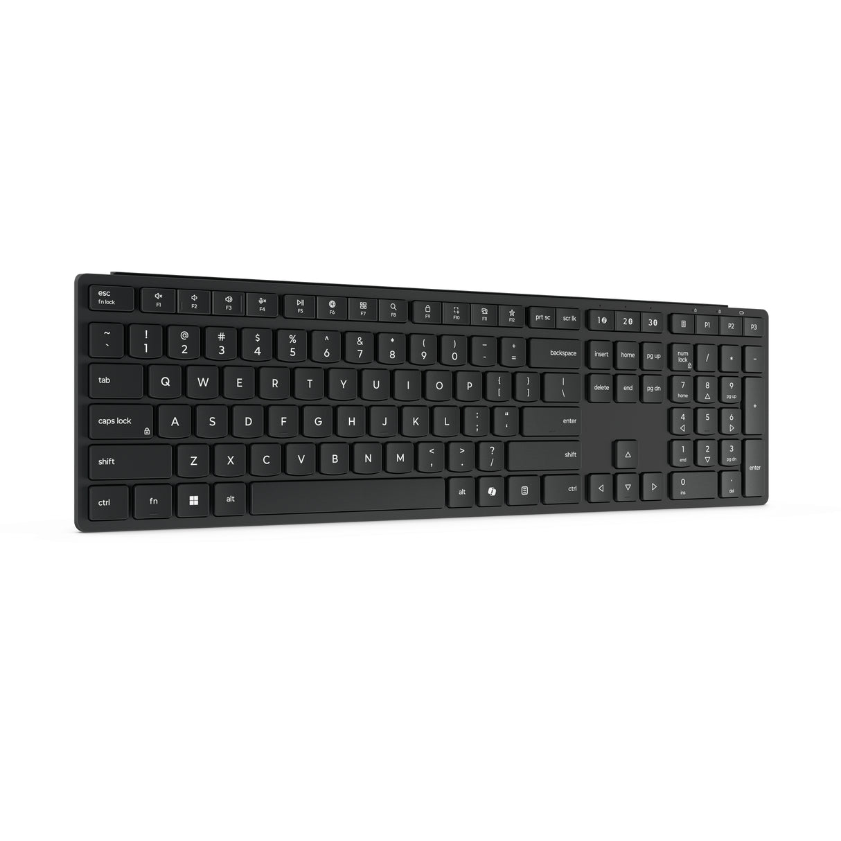 Lenovo Wireless Multi-Mode Pro 6000 keyboard Home/Office RF Wireless + Bluetooth QWERTY US English Black