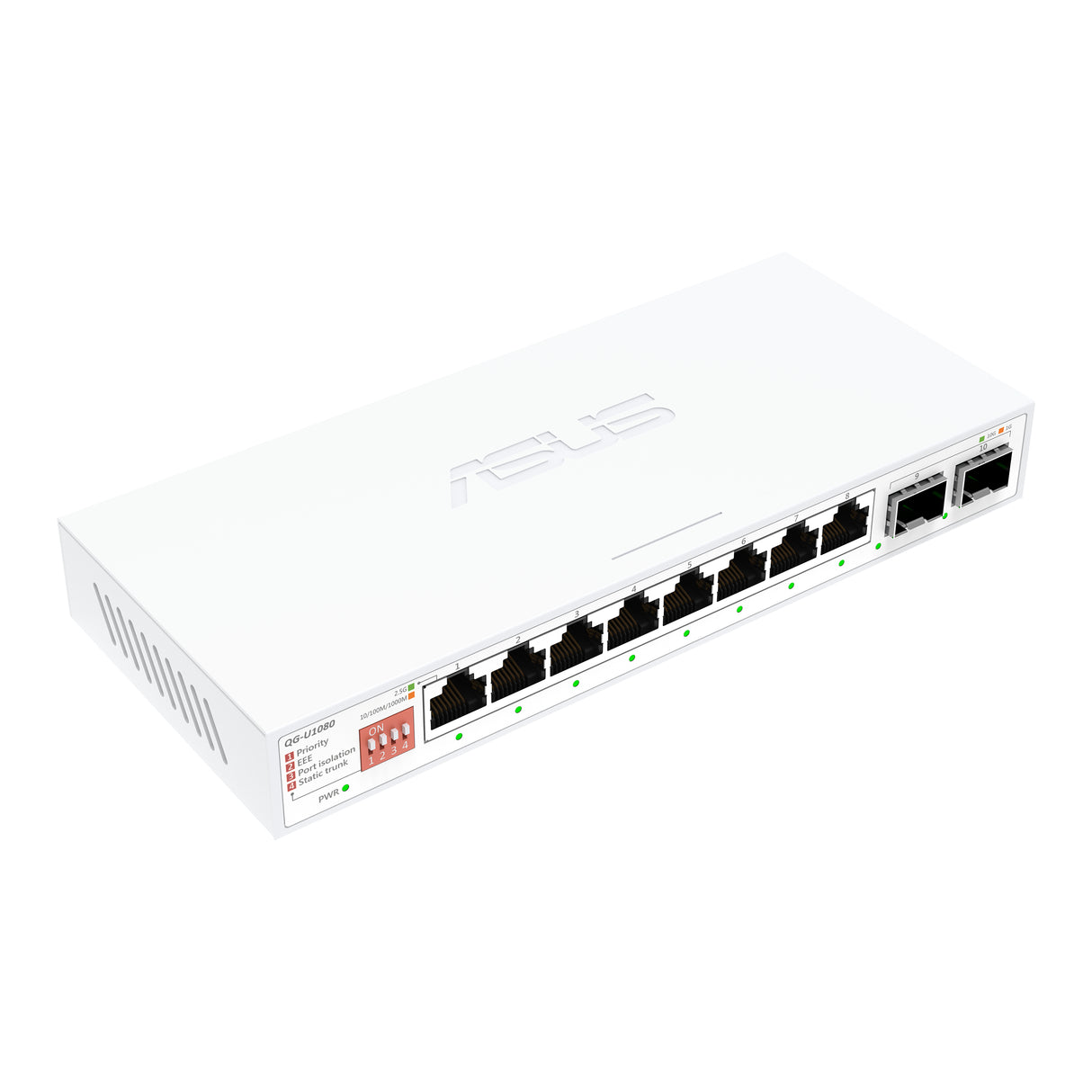 ASUS QG-U1080 Unmanaged 2.5G Ethernet (100/1000/2500) White