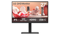LG 27BA75QB-B computer monitor 68.6 cm (27") 2560 x 1440 pixels Wide Quad HD LED Black