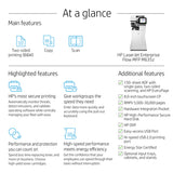 HP LaserJet Enterprise Flow LaserJet Enterprise M635z Multifunction Black and white Printer, Ethernet Only; Copier, Scanner