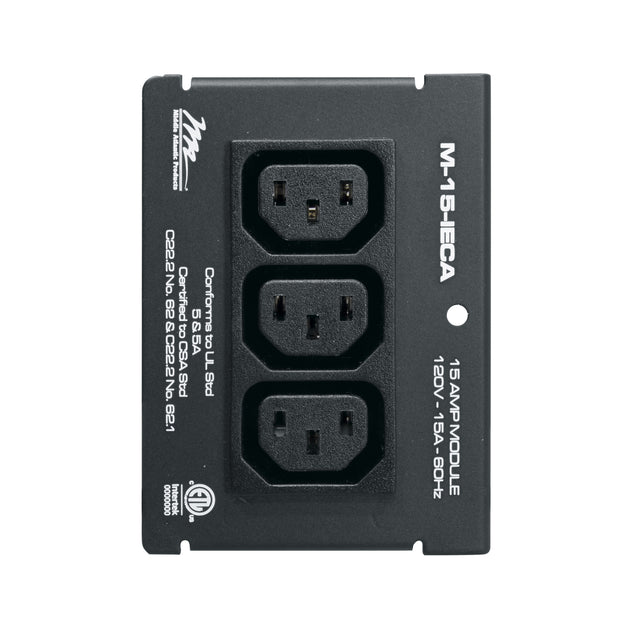 Middle Atlantic M-15-IECA power distribution unit (PDU) 1 AC outlet(s) Black