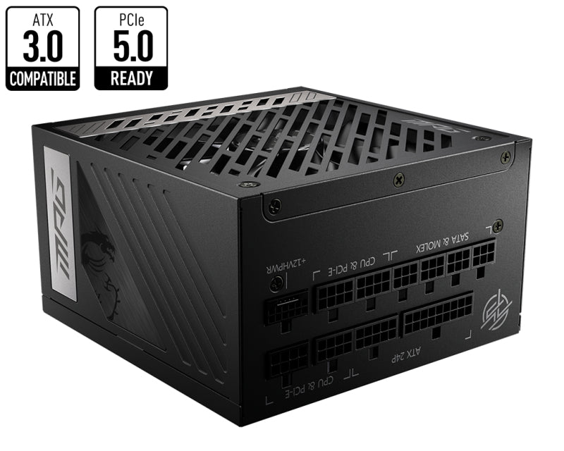MSI MPG A850G power supply unit 850 W 24-pin ATX ATX Black