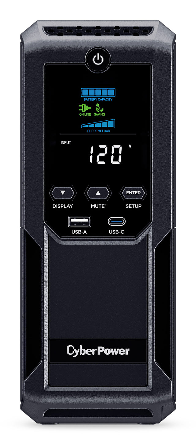 CyberPower LCD Intelligent uninterruptible power supply (UPS) Line-Interactive 1.35 kVA 815 W 12 AC outlet(s)