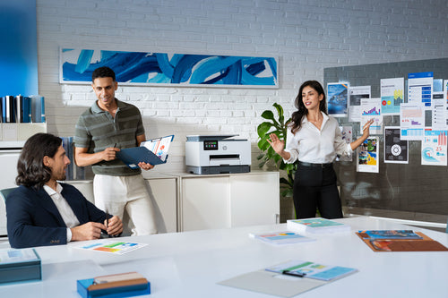 HP OfficeJet Pro 9135 Wireless All-in-One Color Printer, Two-sided printing; Copier, Scanner