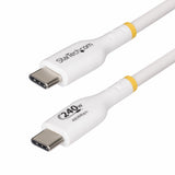 StarTech.com 13ft White USB-C Charging Cable, USB-IF Certified USB C Cable, 240W PD EPR, USB 2.0 Type-C Laptop Charger Cord, USB-C Data Transfer Cable, TPE Jacket