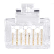 Pass Through, Cat6/Cat6A Connector, Double Row 100pk
